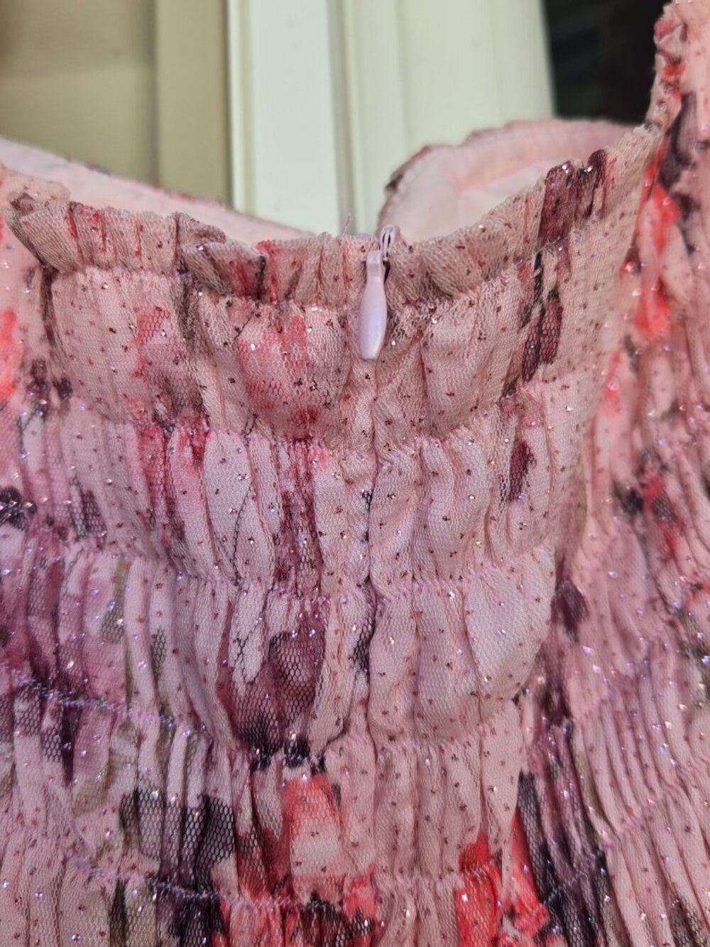 Floral Pink Fairy Cottagecore Dress - Picture 8 of 9